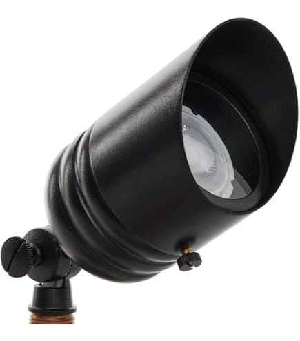 Amazon.com: VOLT Fat Boy 12V Brass Outdoor Mini Spotlight (Black